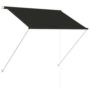 vidaXL toldo retráctil gris antracita 100x150 cm