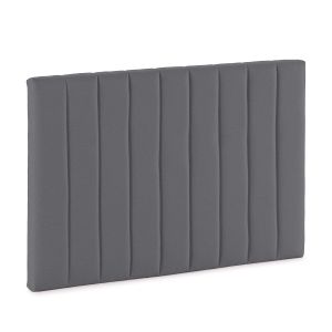 Cabecero eris tapizado 90x60 cm gris oscuro