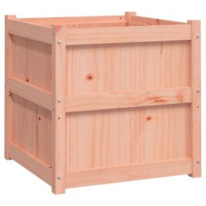 vidaXL jardinera madera maciza de abeto douglas 60x60x60 cm