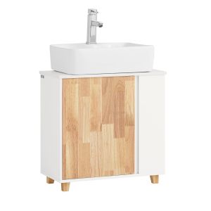 Mueble para debajo del lavabo 2 estantes bzr75-w sobuy