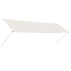 vidaXL toldo retráctil 400x150 cm crema