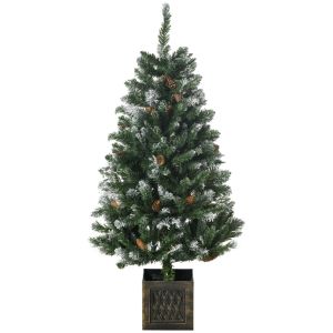 Árbol de navidad pp, plástico, acero color verde 70x70x120 cm Homcom