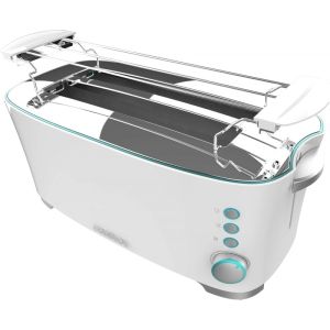 Cecotec tostador toast&taste extra double w, 1350w de potencia, doble ranur