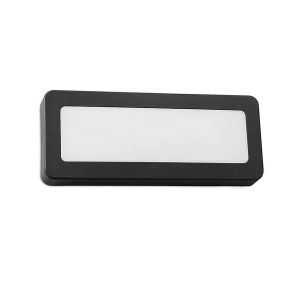 Aplique IP65 Rectangular modelo Grove Diffuser LED Negro FORLIGHT