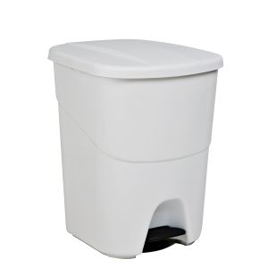 Denox pedalbin ecológico blanco de 40l - 393x352x470