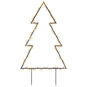 vidaXL árbol de navidad luces decorativas con estacas 115 LED 90 cm