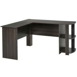 Mesa de ordenador aglomerado de madera 136x130x72 cm homcom