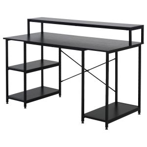Mesa para computadora tablero de partículas, metal 140x60x93 cm Homcom