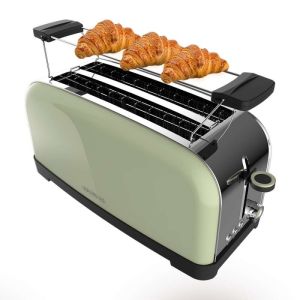 Cecotec tostador vertical toastin' time 1500 green, 1500w de potencia, dobl