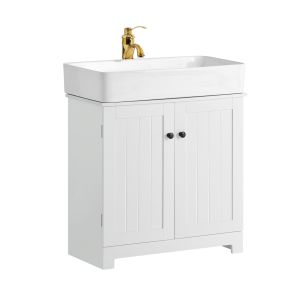 Mueble para debajo del lavabo con 2 estantes bzr18-w sobuy