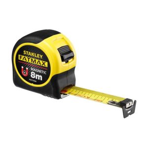 Cinta magnética con gancho - stanley - 8m x 32mm - recubrimiento mylar de a