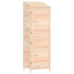 vidaXL cobertizo de jardín madera maciza de abeto 55x52x174,5 cm