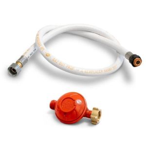 Kit regulador gas propano 37 mbar + manguera gas flexible 1,00 m barbacoas