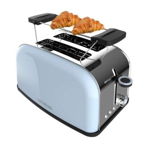 Cecotec tostador vertical toastin' time 850 blue, 850w de potencia, doble r