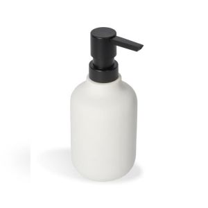 Distribuidor de jabón de encimera - blanco mate en cerámica modelo chloe