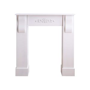 Revestimiento decorativo de chimenea Fiordaliso  Blanco 92x93x23 cm