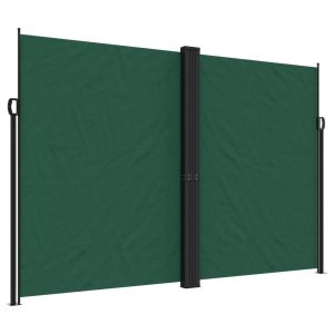 vidaXL toldo lateral retráctil verde oscuro 220x600 cm