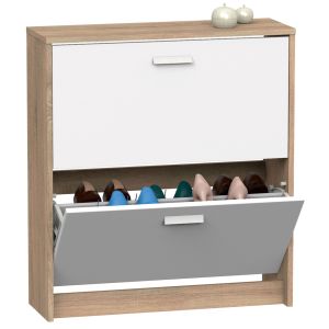 Zapatero entrada recibidor, mueble auxiliar  briebe nova blanco