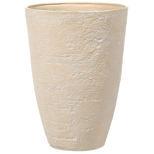 Maceta de mezcla de piedra beige arena ⌀ 51 cm camia