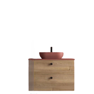 Mueble de baño 70 cm. 2 cajones - encimera + 1 lavabo 25 - 70 cm 2 cajones