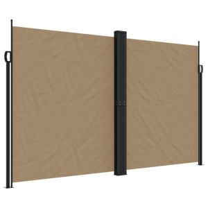 vidaXL toldo lateral retráctil gris taupe 200x600 cm