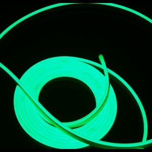 Kit neon LED 5m verde 12v , transformador y 1m cable