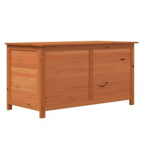 vidaXL baúl para cojines madera de abeto maciza marrón 100x50x56 cm