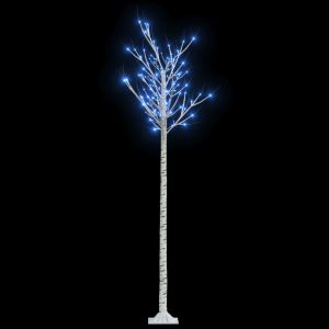 vidaXL árbol de navidad LED azul sauce de interior y exterior 2,2 m