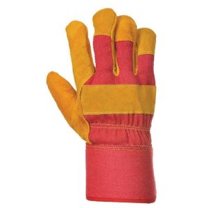 Portwest a225 guantes docker con forro polar - rojo - unisex - anticorte