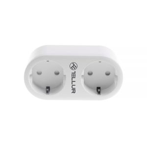 TELLUR SMART wifi ac enchufe dual, lectura de energía, 16a, 2400w