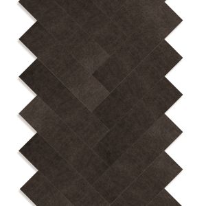 Origin wallcoverings paneles eco-cuero autoadhesivos  chevron marrón oscuro