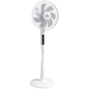 Ventilador de pie abs color blanco 45x42x135 cm Homcom