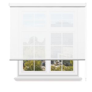 Estor enrollable screen apertura 5% (135x200cm, blanco)-home mercury