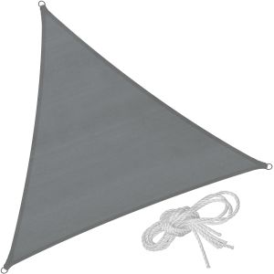 Toldo de polietileno con forma de vela, gris