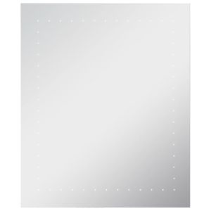 vidaXL espejo de pared de baño con LED 50x60 cm