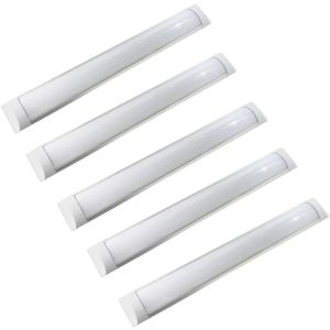 5x regletas LED slim 36w, color blanco neutro 4200k, 120cm