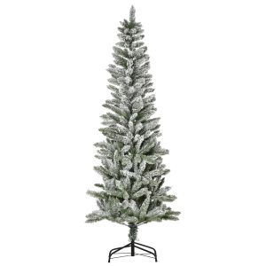 Árbol de navidad PVC y acero bicolor ø60x180 cm Homcom