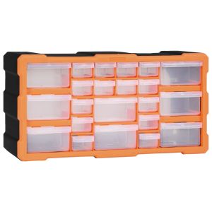 vidaXL organizador multicajones con 22 cajones 49x16x25,5 cm