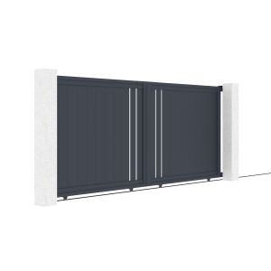Pack puerta corredera 350c160 giona + pack puerta giona a.160cm gris
