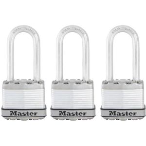 Master lock candado excell 3 unidades acero 45 mm m1eurtrilh