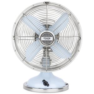 Ventilador joe50_blue h.koenig , 3 velocidades, 4 aspas, diseño retro, azul