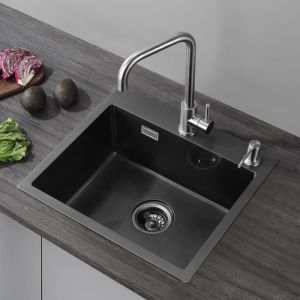 Fregadero de cocina cecipa con lavabo monomando pvd nano inox - cecipa - ne