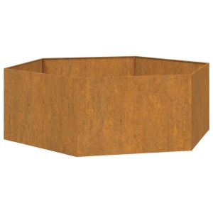 vidaXL jardinera de acero corten oxidado 138x120x45 cm