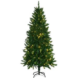 Árbol de navidad PVC, metal color verde 94x94x180 cm Homcom