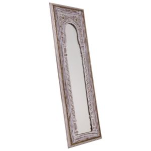 Espejo de madera blanco 30x1,5x90