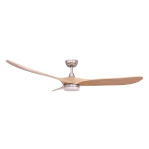 Ventilador de techo dc yenbig madera clara LED 18w