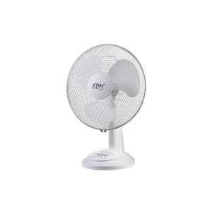 Ventilador de sobremesa color blanco potencia 35w aspas ø30x48cm edm