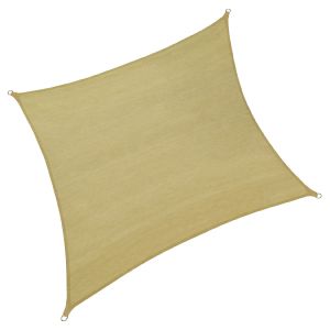 Toldo de polietileno con forma cuadrada, beige