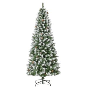 Árbol de navidad PVC, acero color verde 75x75x180 cm Homcom