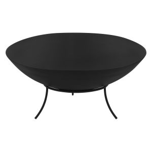 Cuenco de fuego ø55 cm acero negro brasero exterior barbacoa